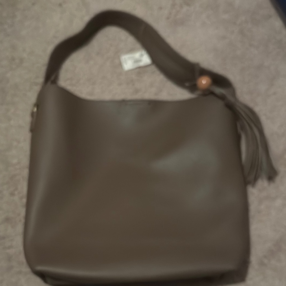 Chic Brown Leather Shoulder Bag